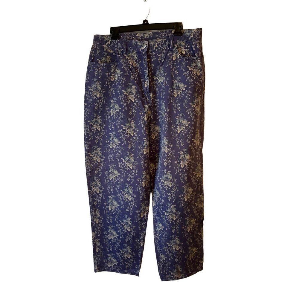 LL Bean Vintage Floral Jeans 18